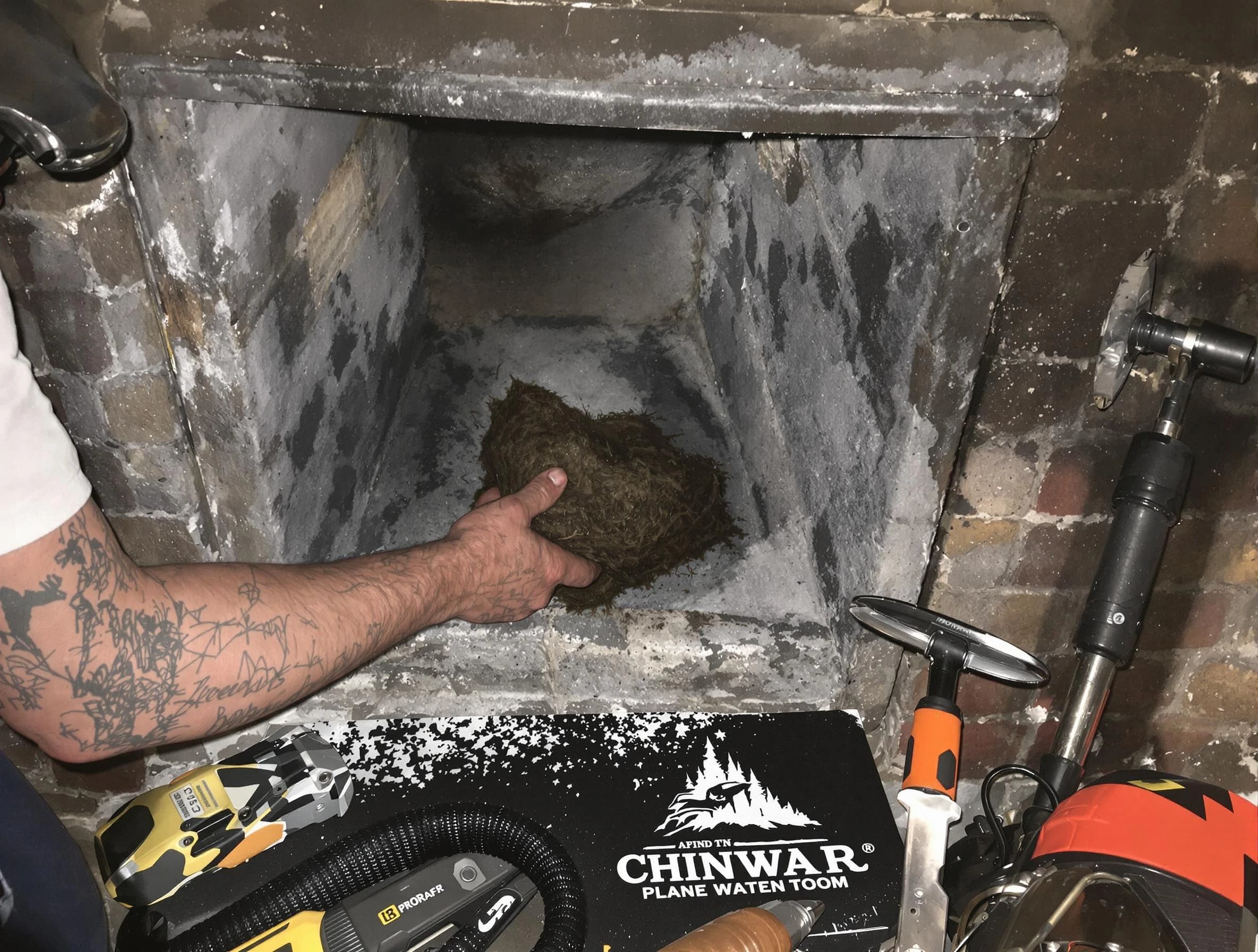 Niwot Chimney Sweep safely removing debris and screening chimney in Niwot, CO