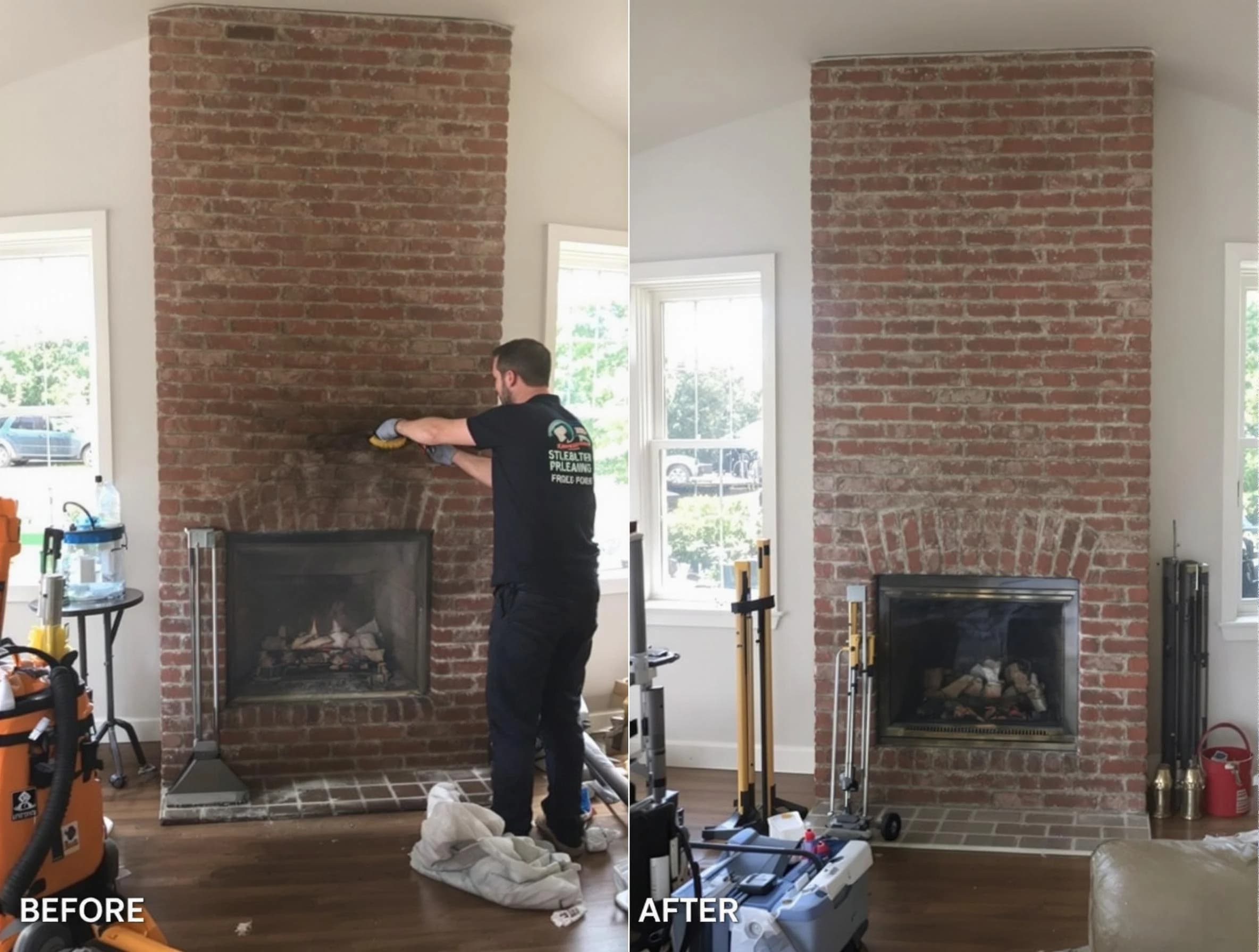 Finished chimney sweeping service by Niwot Chimney Sweep in Niwot, CO