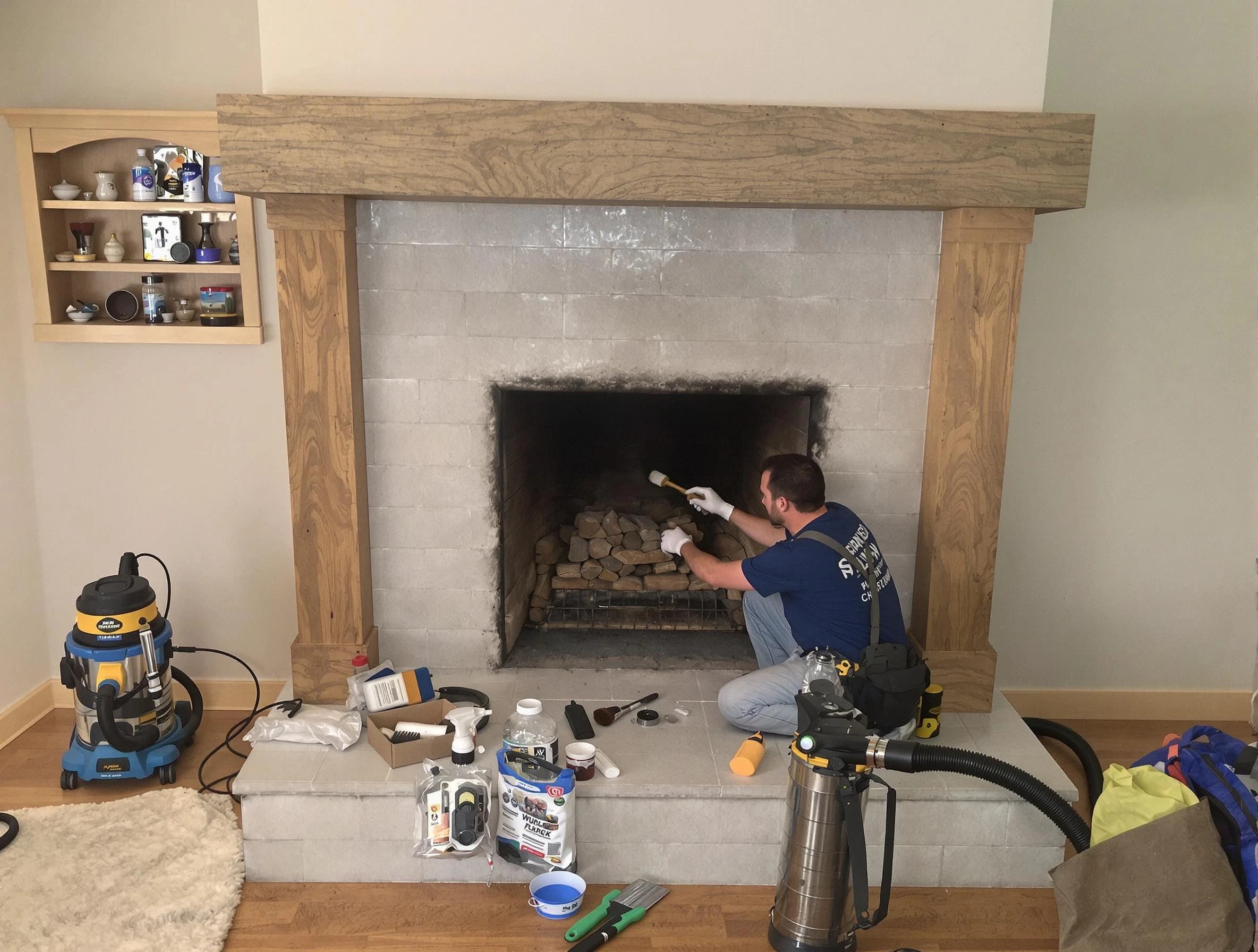 Detailed creosote removal process by Niwot Chimney Sweep in Niwot, CO