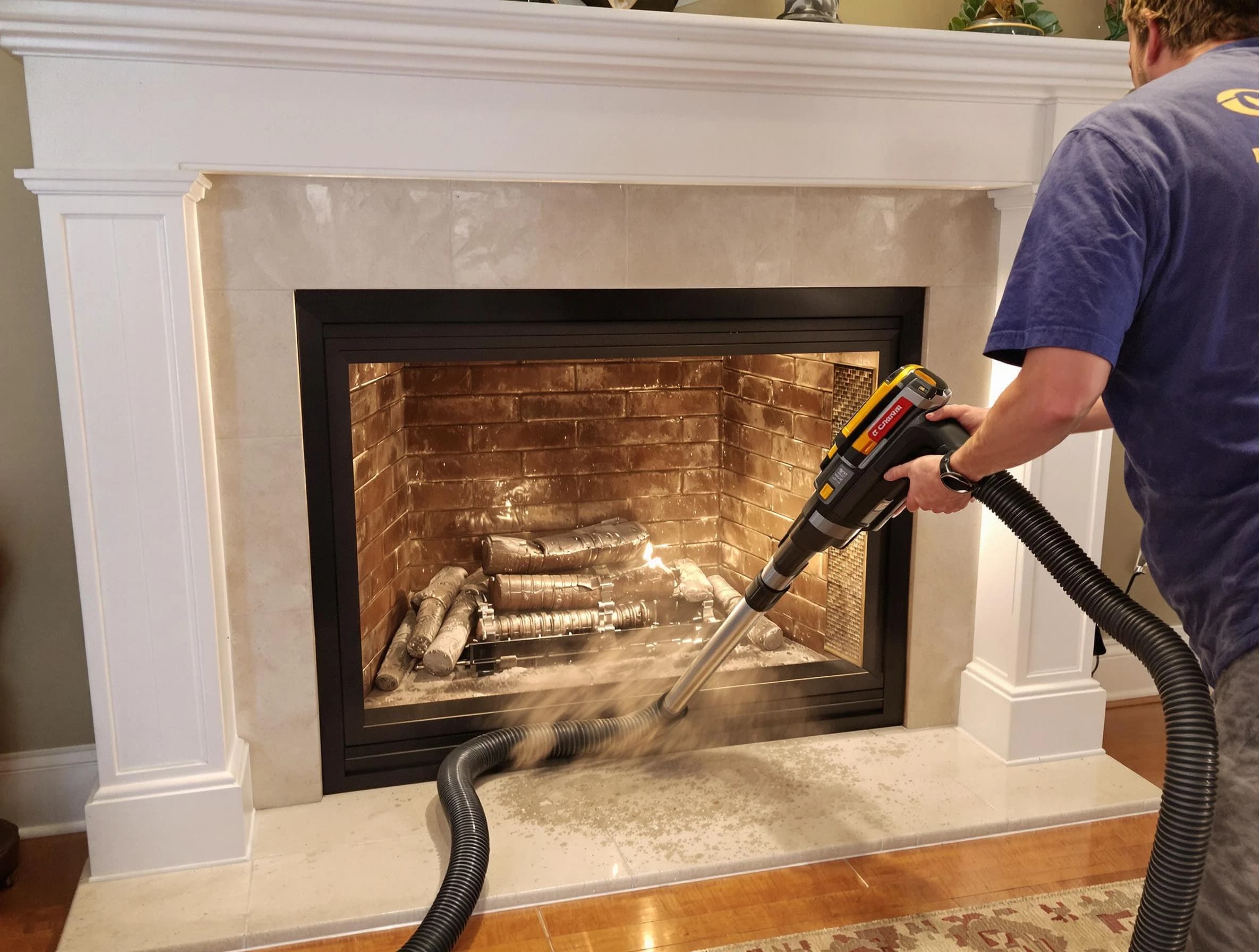 Fireplace cleaning performed by Niwot Chimney Sweep in Niwot, CO