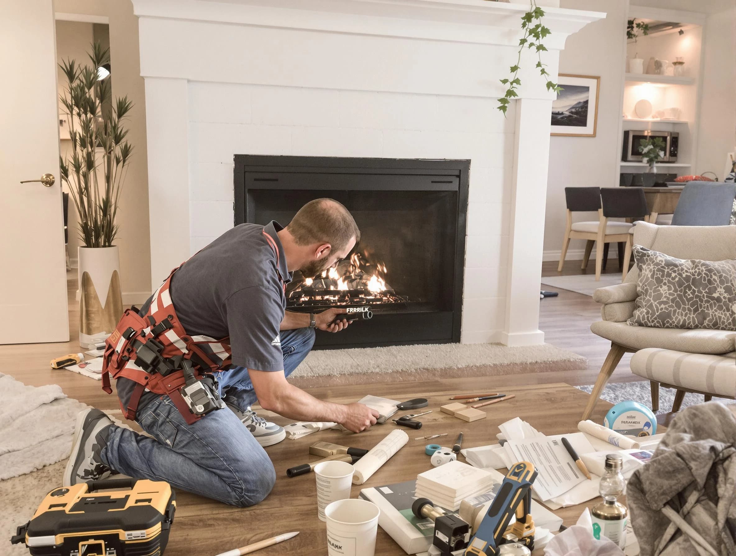 Niwot Chimney Sweep performing fireplace repair in Niwot, CO