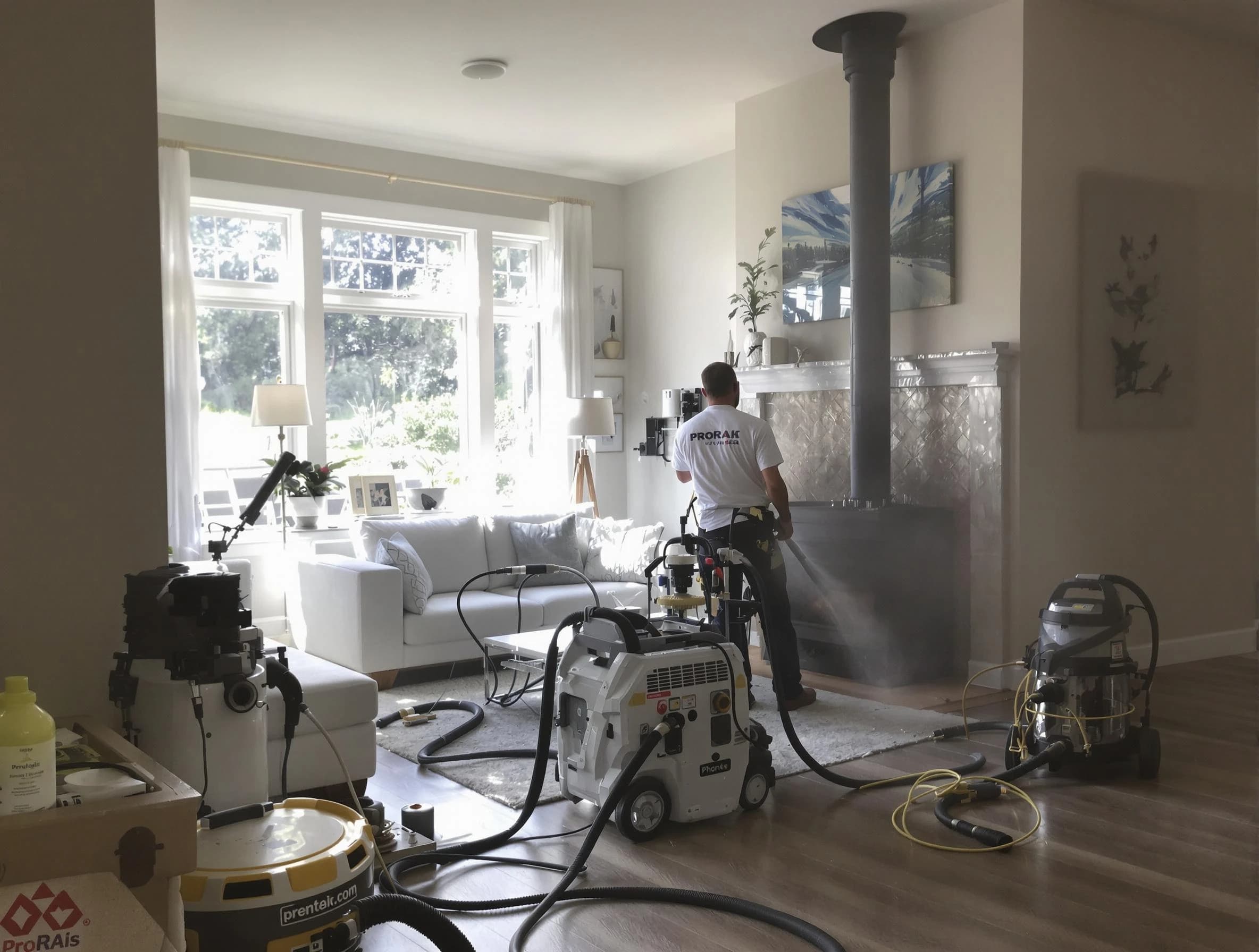 Soot removal service by Niwot Chimney Sweep for a fireplace in Niwot, CO