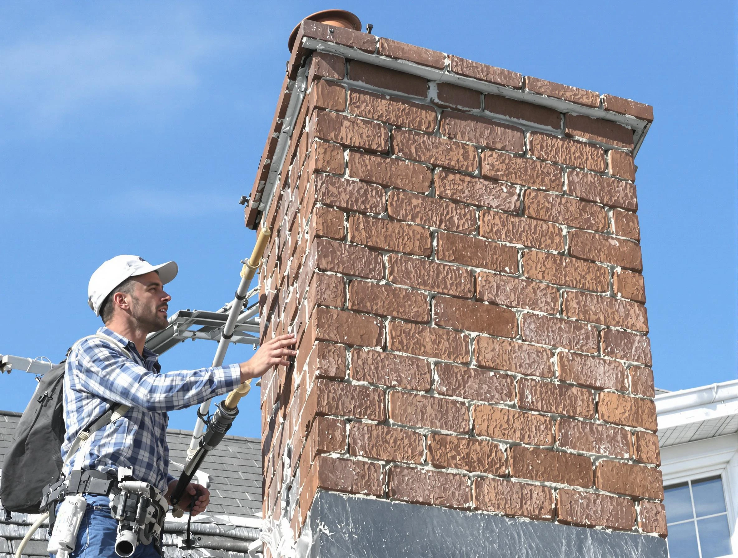 Brickwork for a chimney rebuild by Niwot Chimney Sweep in Niwot, CO