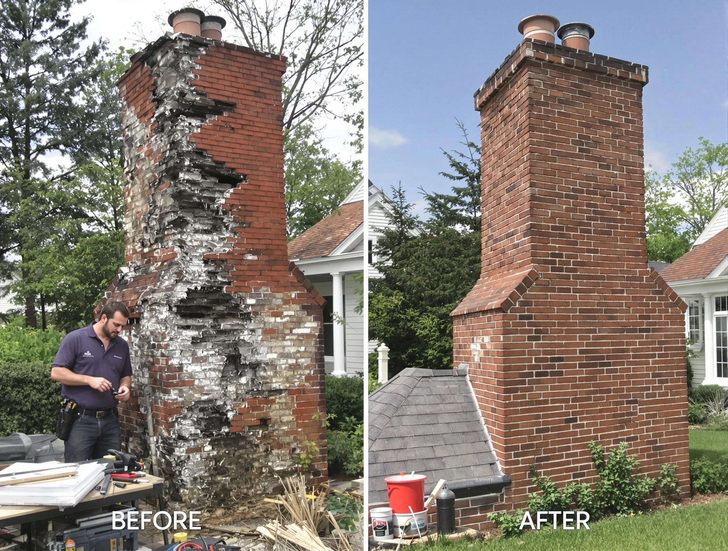 Niwot Chimney Sweep performing a full chimney restoration in Niwot, CO