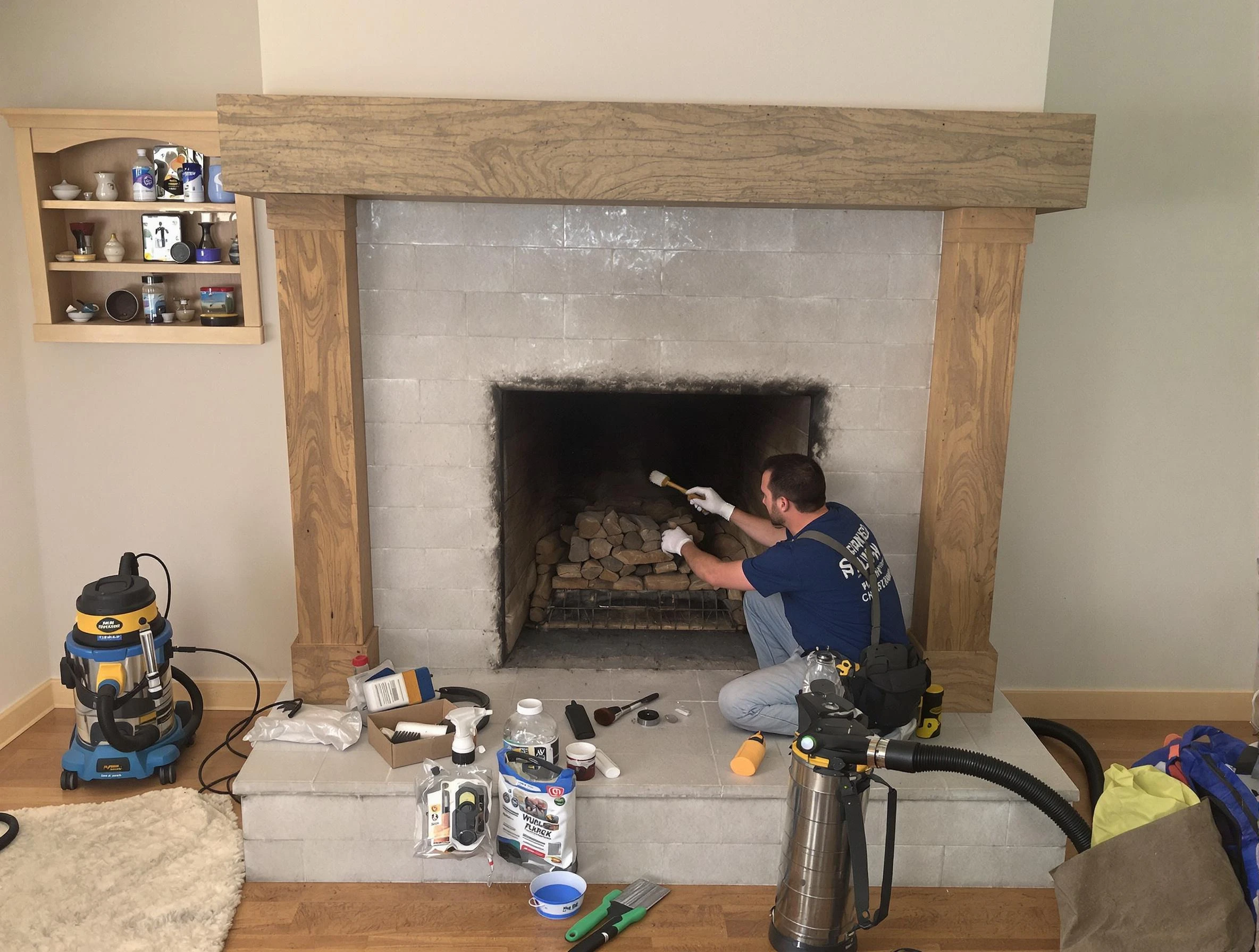 Detailed creosote removal process by Niwot Chimney Sweep in Niwot, CO