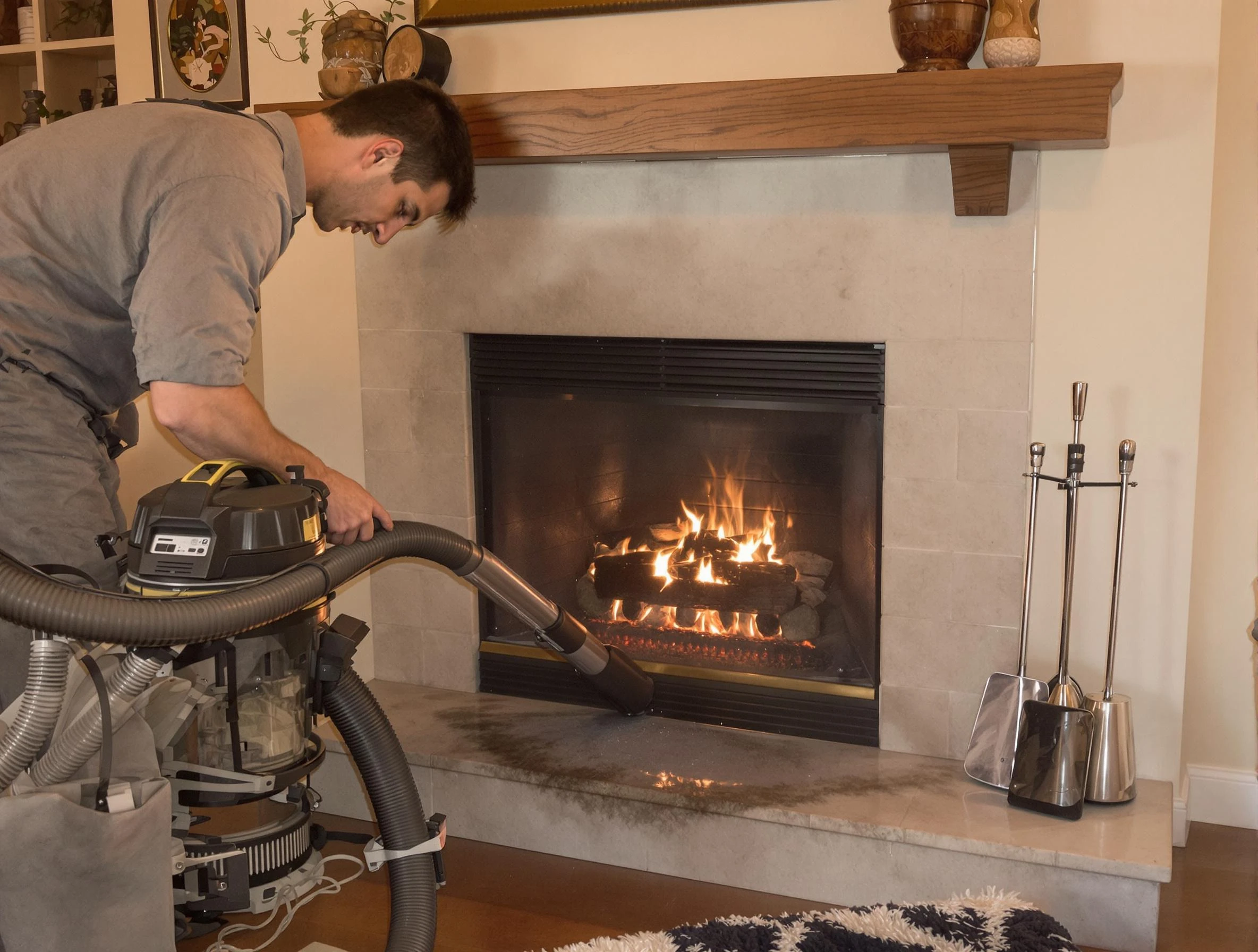 Routine fireplace upkeep by Niwot Chimney Sweep in Niwot, CO