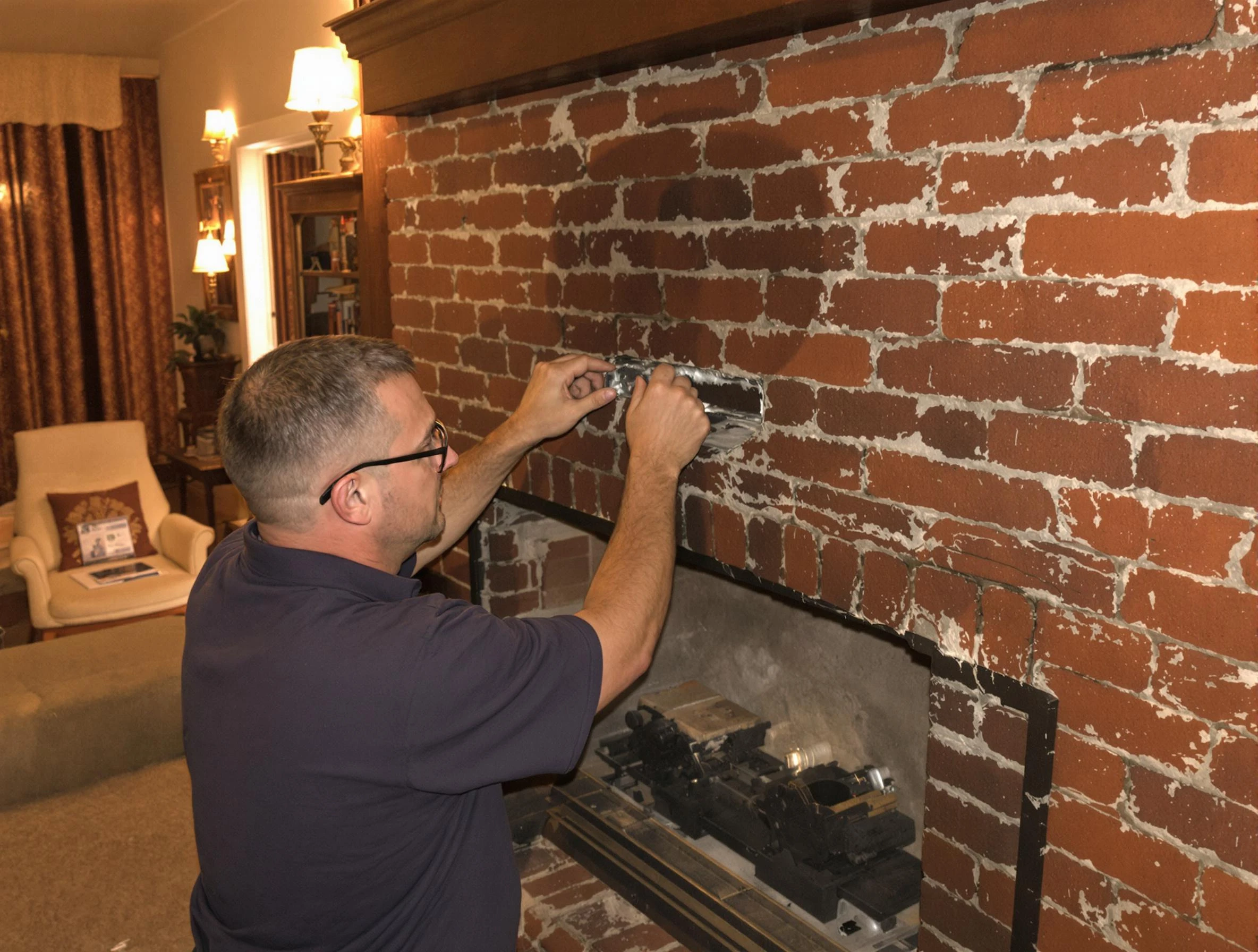 Niwot Chimney Sweep expert fixing a fireplace in Niwot, CO